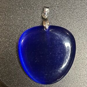 Cobalt Blue Pendant on 13 KGP Bail